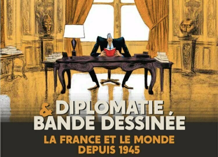affiche expo Diplomatie & BD semaine des langues