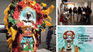 Blanck indians exhibition with BTS international trade Bessieres