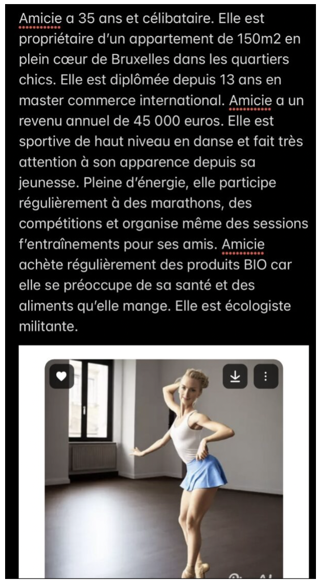 Visuel 3 danceuse créer en IA