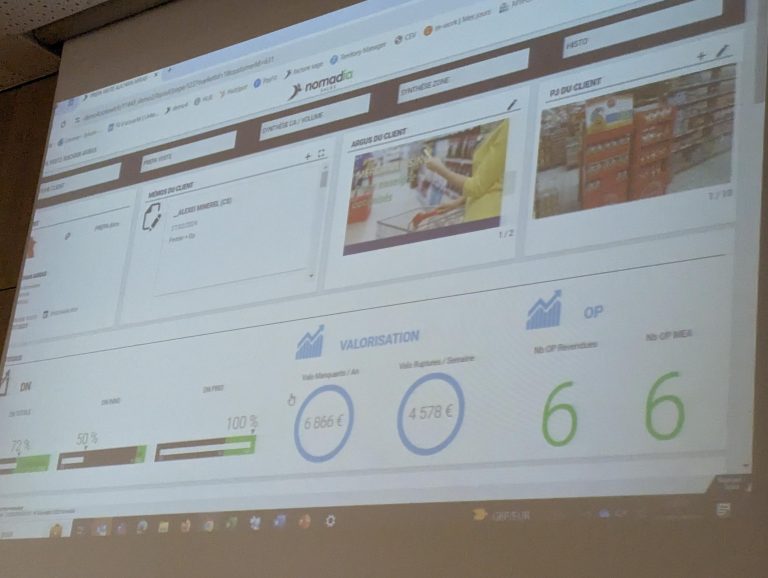 CRM Nomadia écran