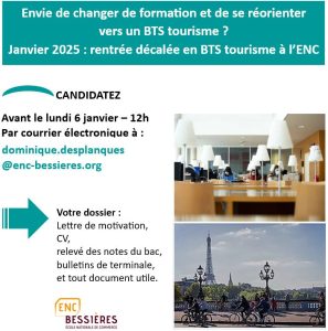Actu rentrée décalée 2025 BTS tou
