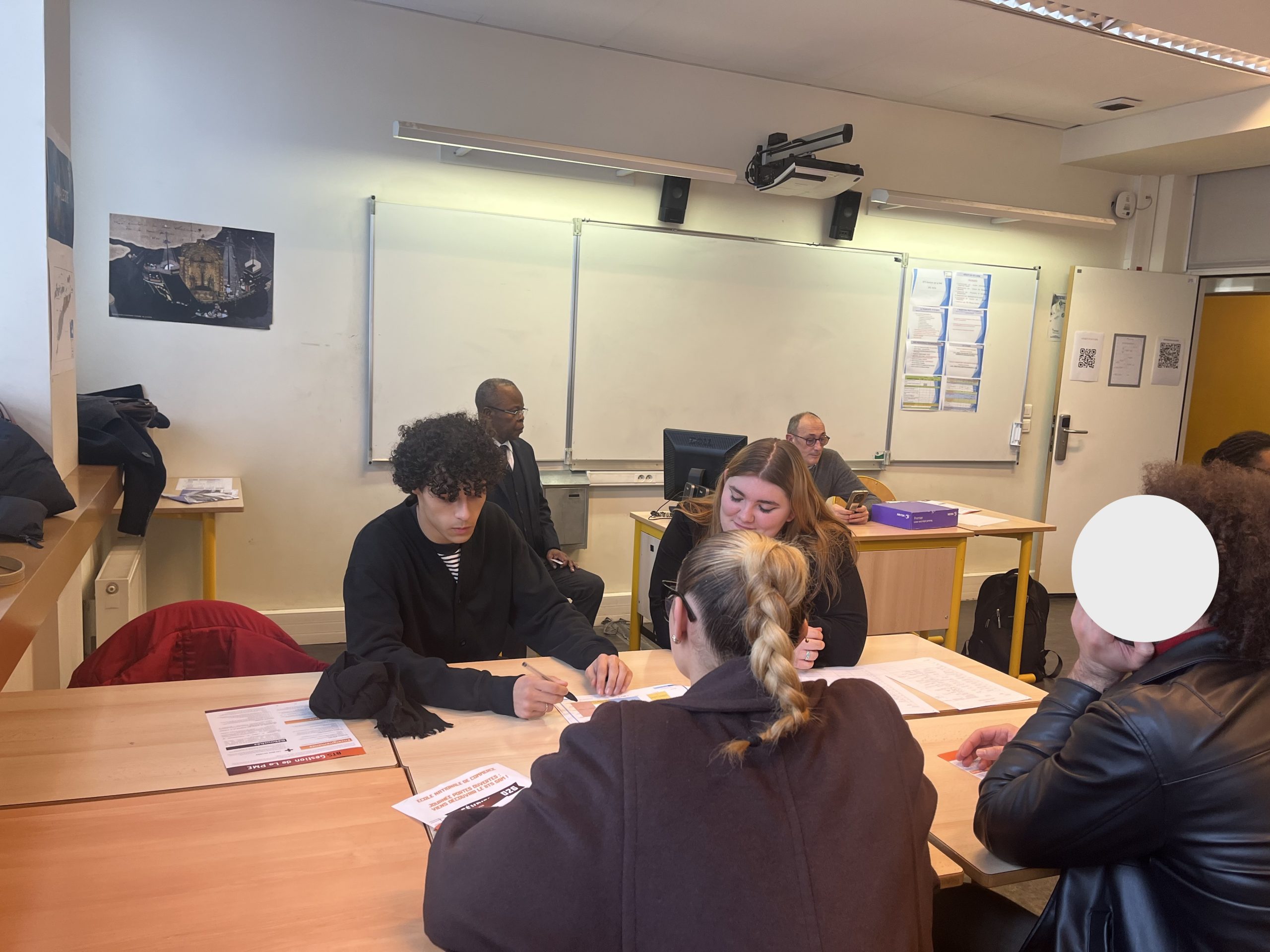 Accueil des élèves à l'ENC en BTS Gestion de la PME